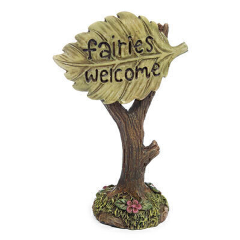 Fairy Garden Leaf Sign - By Woodland Knoll